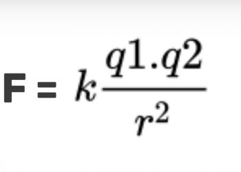 Công thức lực điện của định luật cu lông