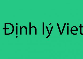 Định lý Viet trong toán học 