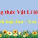 Công thức định luật Jun – Len xơ hay nhất - Vật lí lớp 11